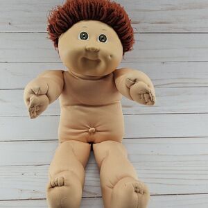 Vintage 1985 Cabbage Patch Kid Girl Brown Eyes‎ Red Hair Coleco Xavier Roberts